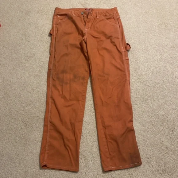 Dickie’s relaxed fit orange carpenter pant - Picture 4 of 5